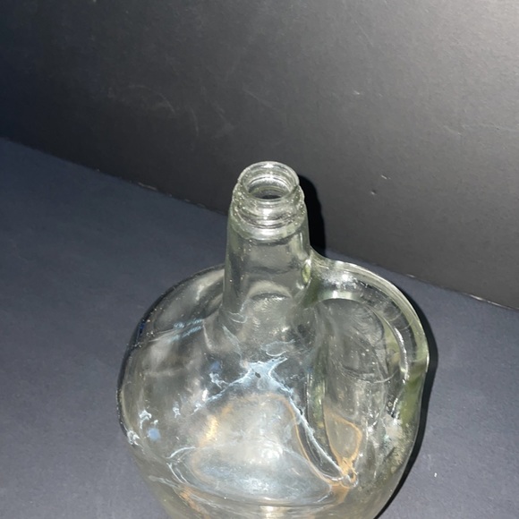 Half Gallon Glass Liquor Bottle Jug Handle Vintage Decanter Home Decor - Picture 7 of 10